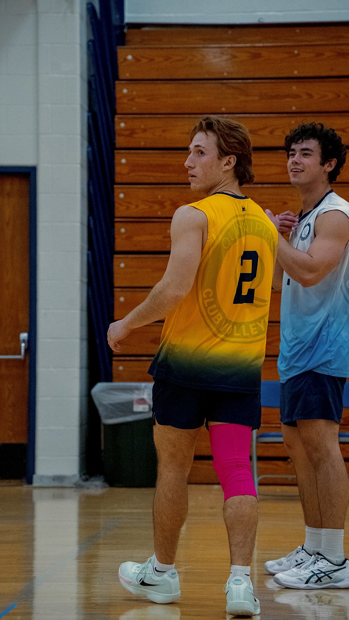 Adam with a teammate
